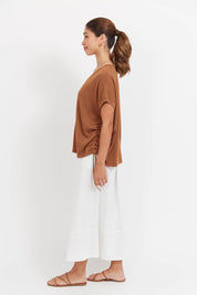 Haiti Tie Knit Top - Tan