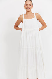 Haiti Tank Maxi Dress - White