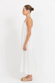 Haiti Tank Maxi Dress - White