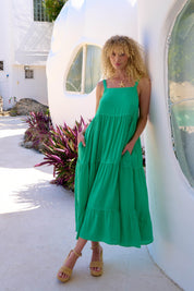 Haiti Tank Maxi Dress - Green