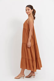 Haiti Tank Maxi Dress - Tan