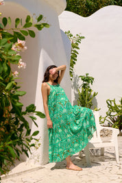 Haiti Tank Maxi Dress - Palms