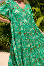 Haiti Maxi Dress - Palms