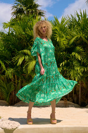 Haiti Maxi Dress - Palms