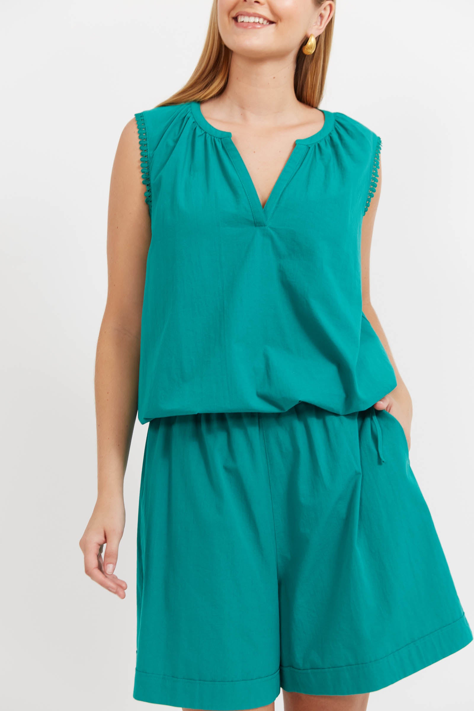 Santos Top - Teal