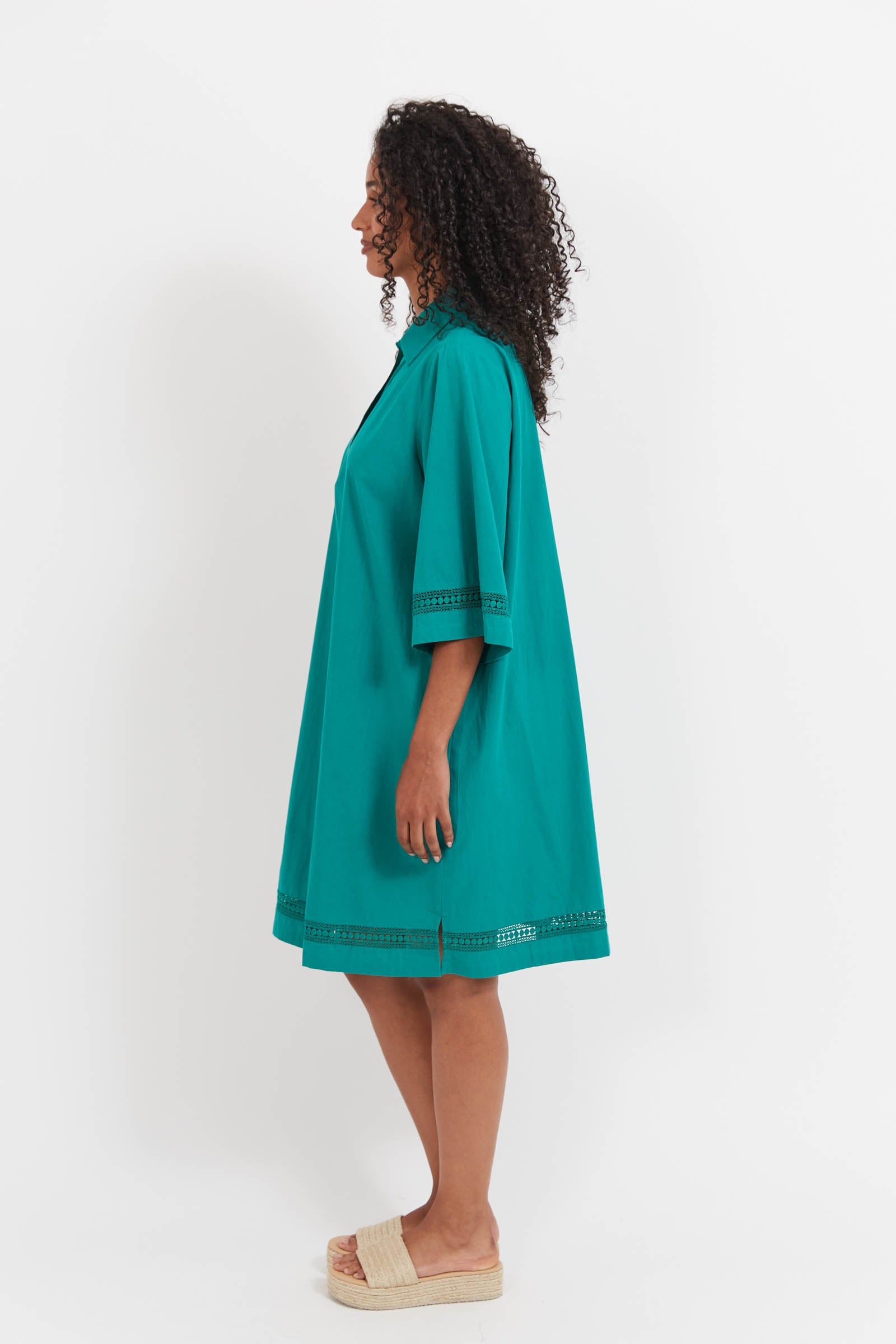 Santos Shift Dress - Teal