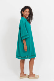 Santos Shift Dress - Teal