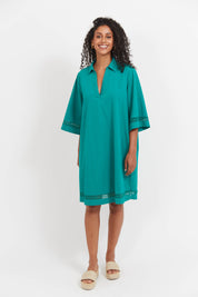 Santos Shift Dress - Teal