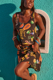 Cabana Mini Skirt - Brasil Black