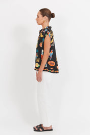 Cabana Sleeveless Shirt - Brasil Black