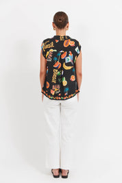 Cabana Sleeveless Shirt - Brasil Black