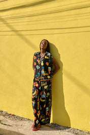 Cabana Sleeveless Shirt - Brasil Black