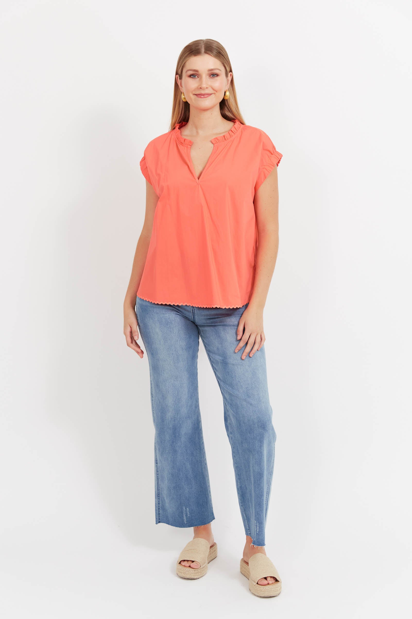 Brasilia Top - Coral