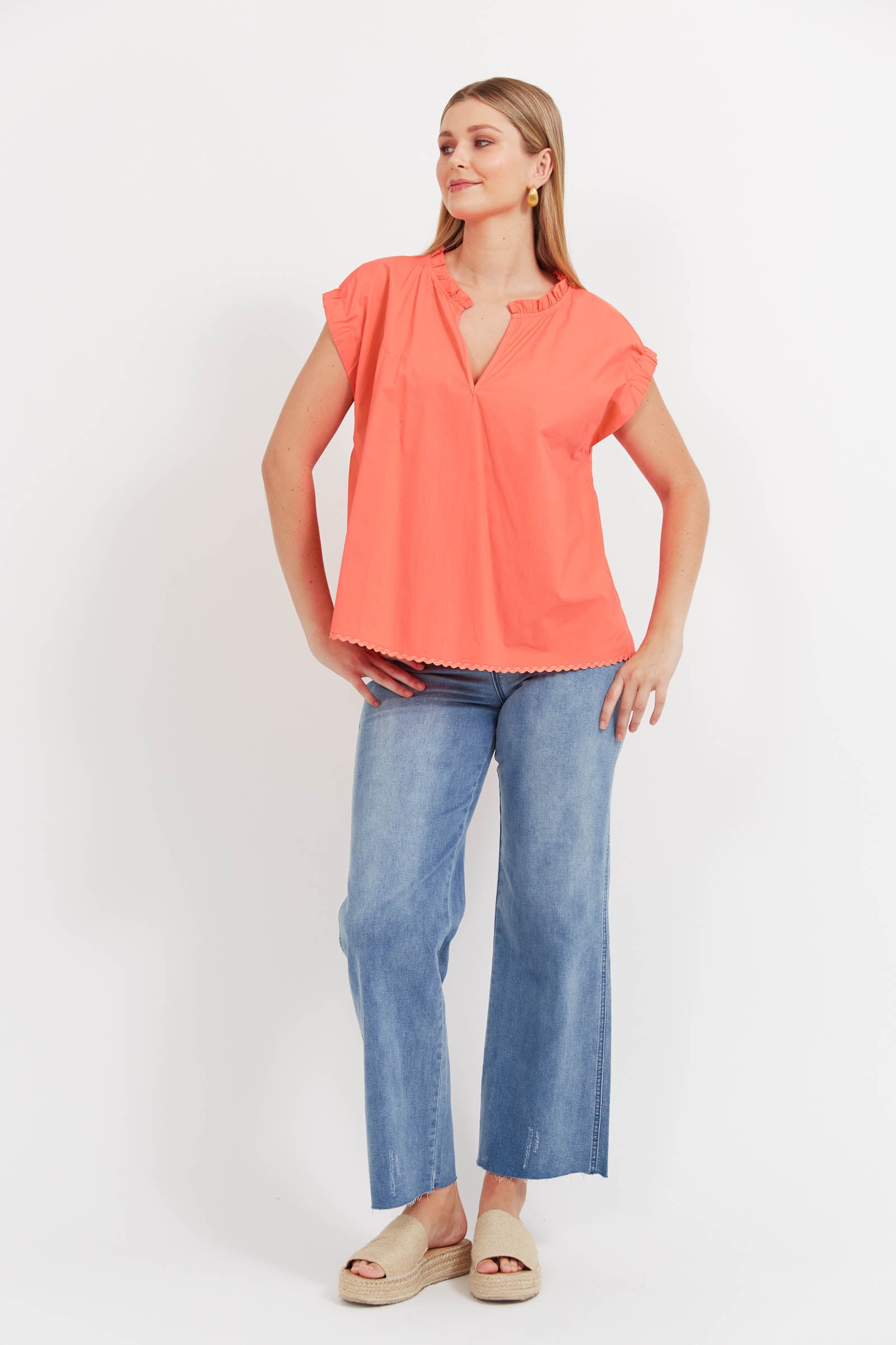Brasilia Top - Coral
