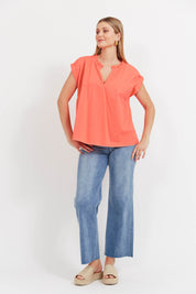 Brasilia Top - Coral