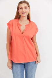 Brasilia Top - Coral