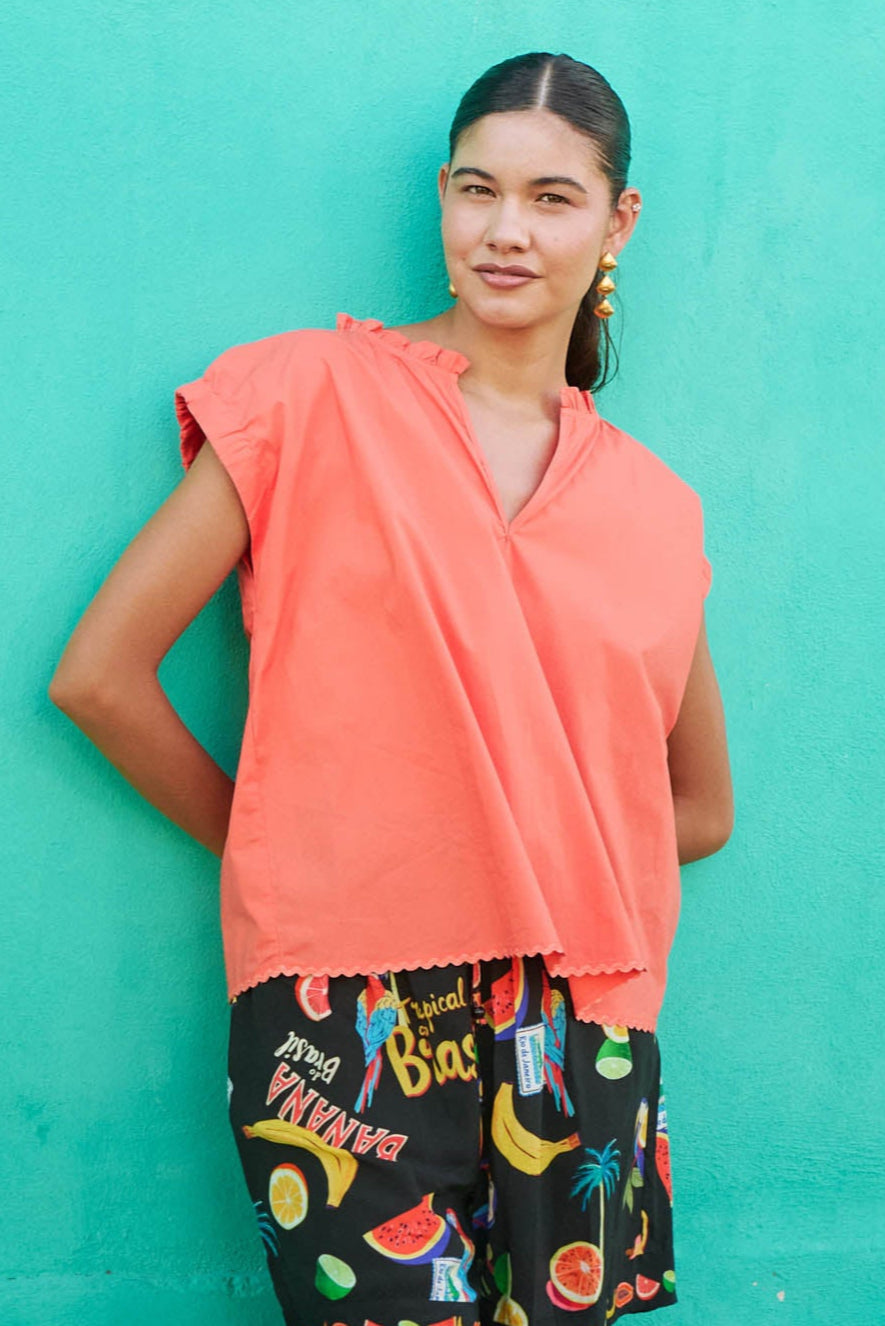 Brasilia Top - Coral