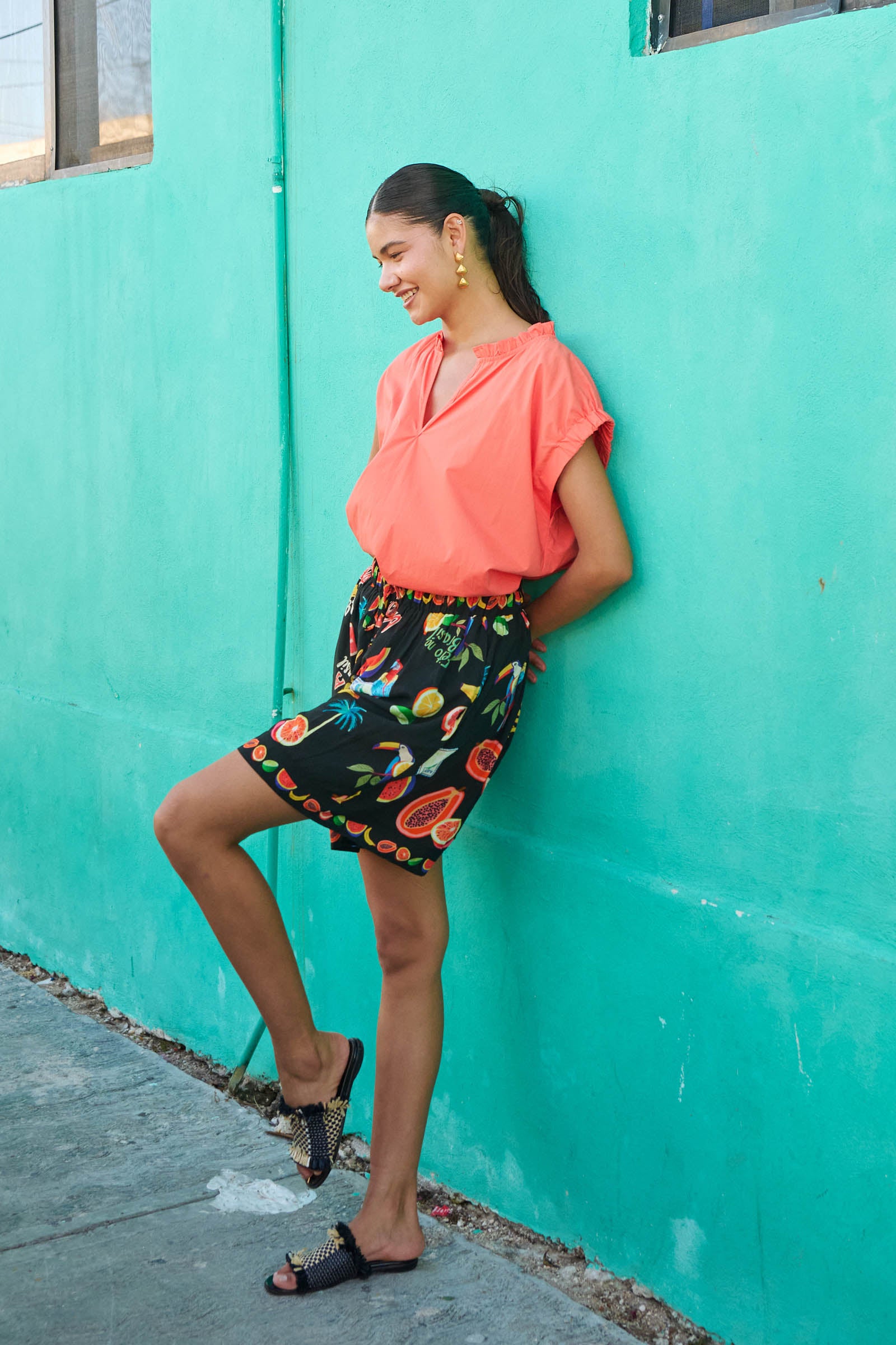 Brasilia Top - Coral