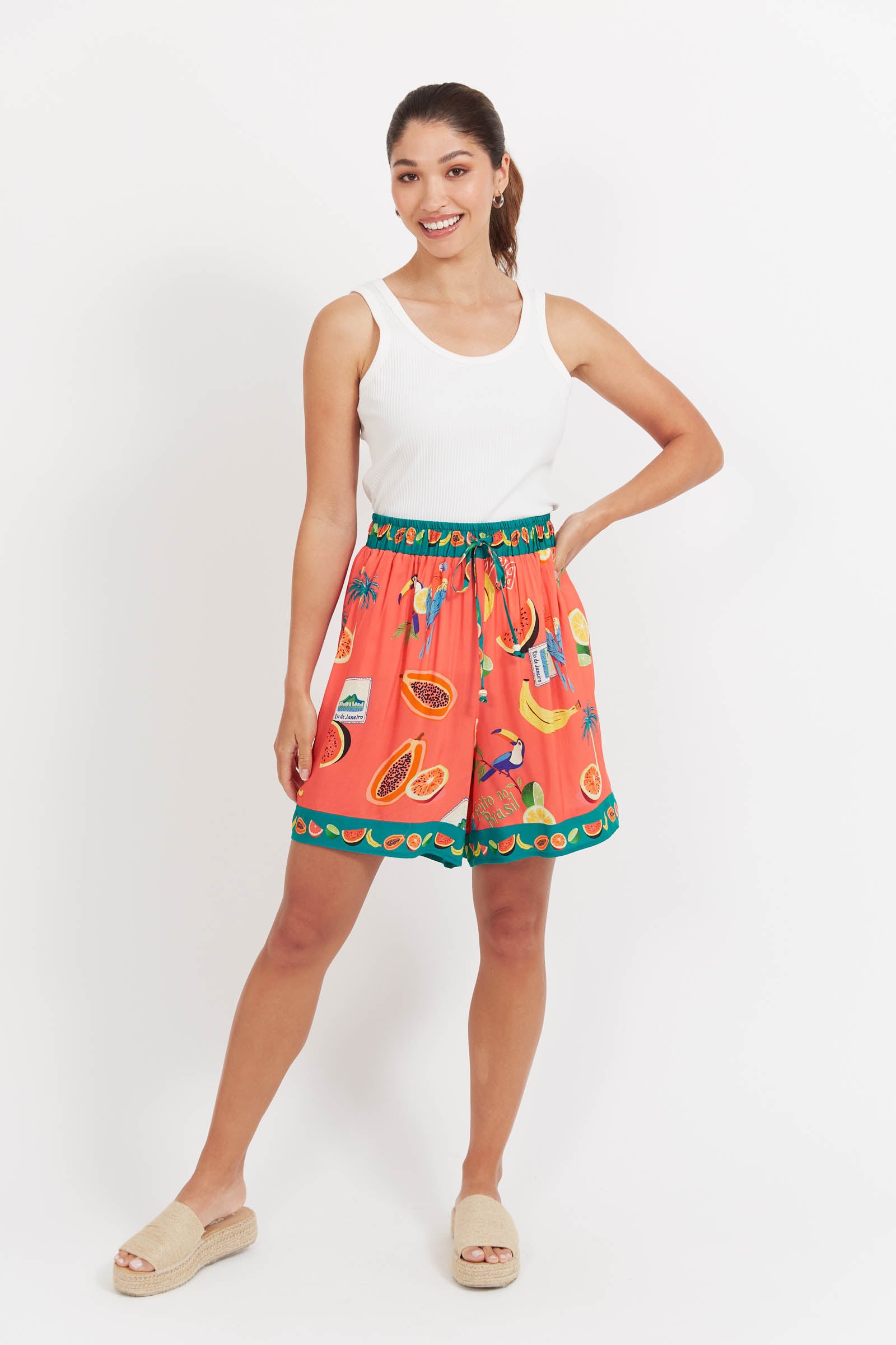 Cabana Short - Brasil Coral