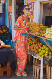 Cabana Button Top - Brasil Coral