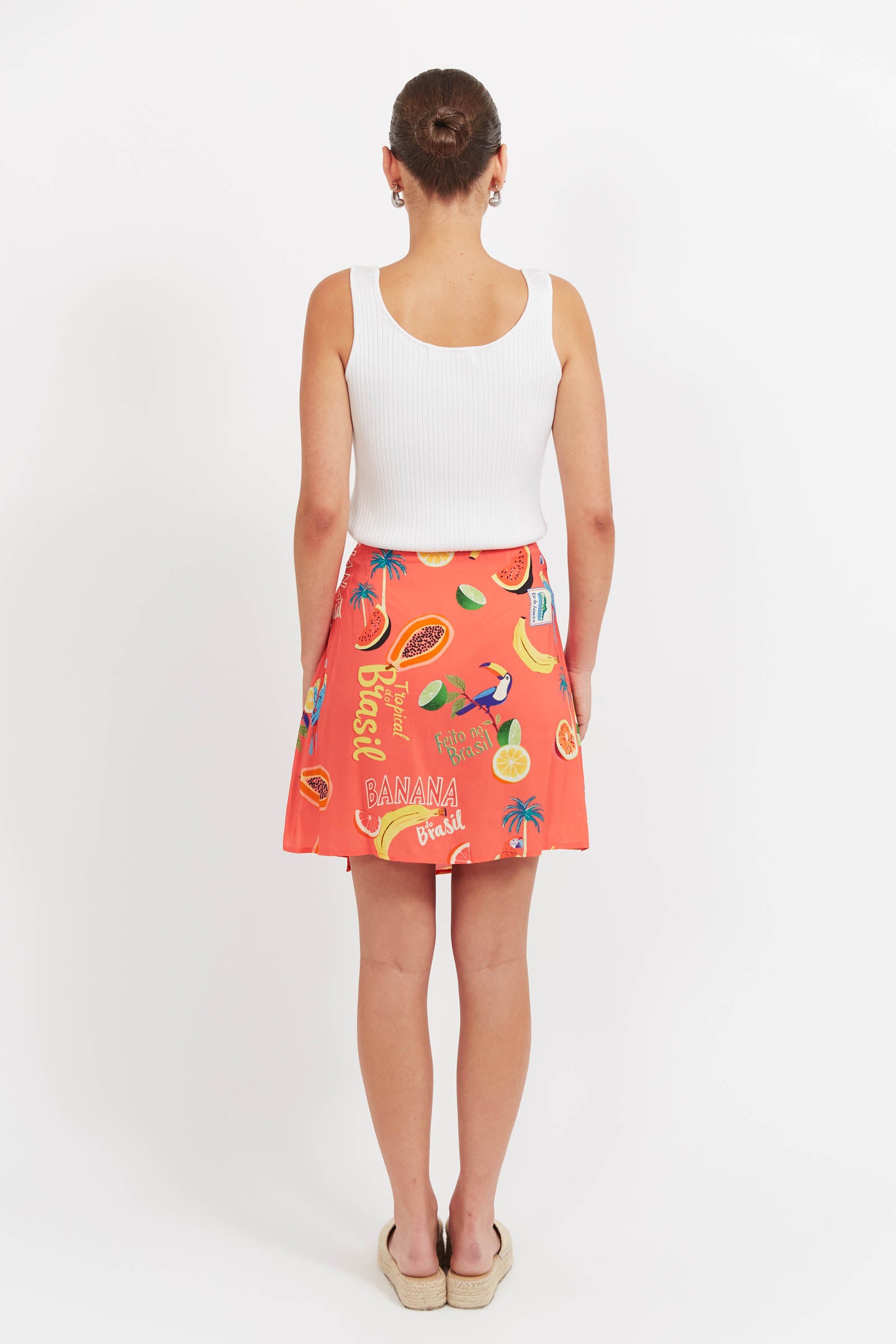 Cabana Mini Skirt - Brasil Coral