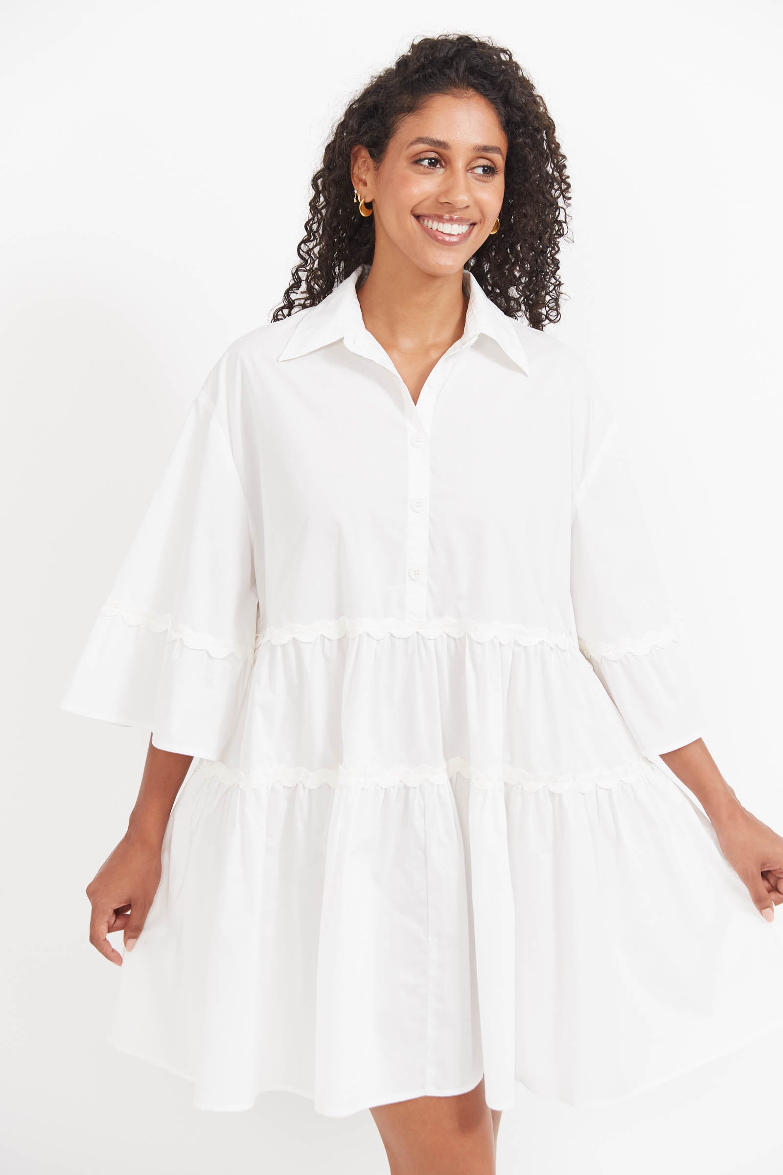 Brasilia Relaxed Dress - White