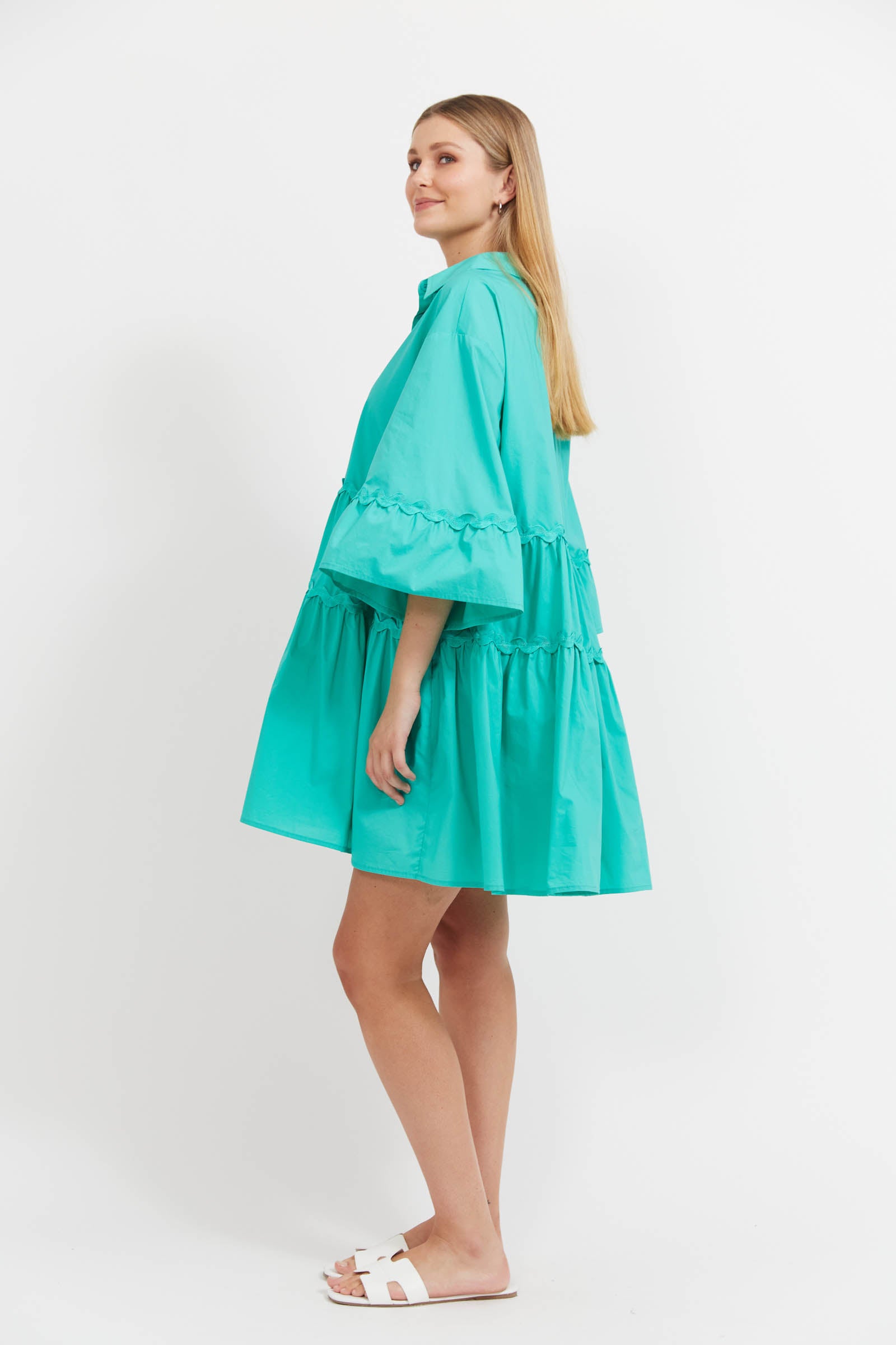 Brasilia Relaxed Dress - Mint