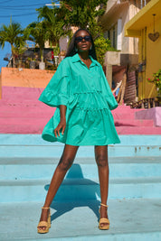 Brasilia Relaxed Dress - Mint