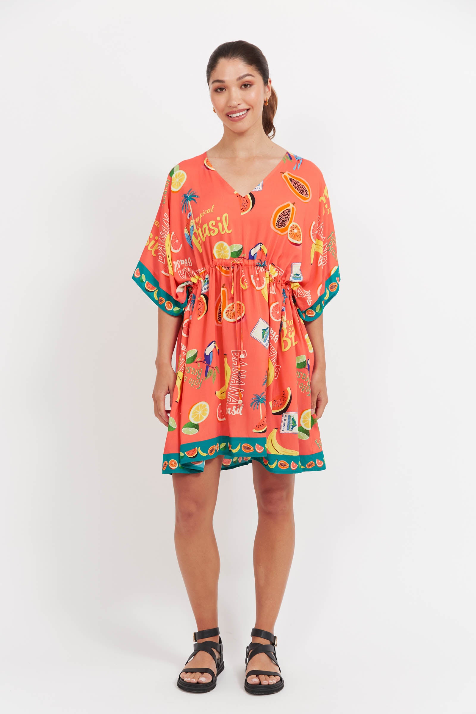 Cabana Dress - Brasil Coral