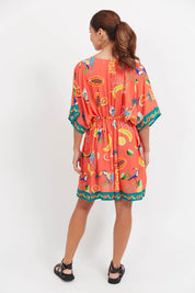 Cabana Dress - Brasil Coral