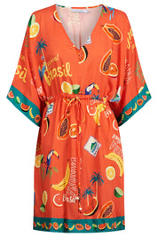 Cabana Dress - Brasil Coral
