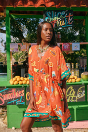 Cabana Dress - Brasil Coral