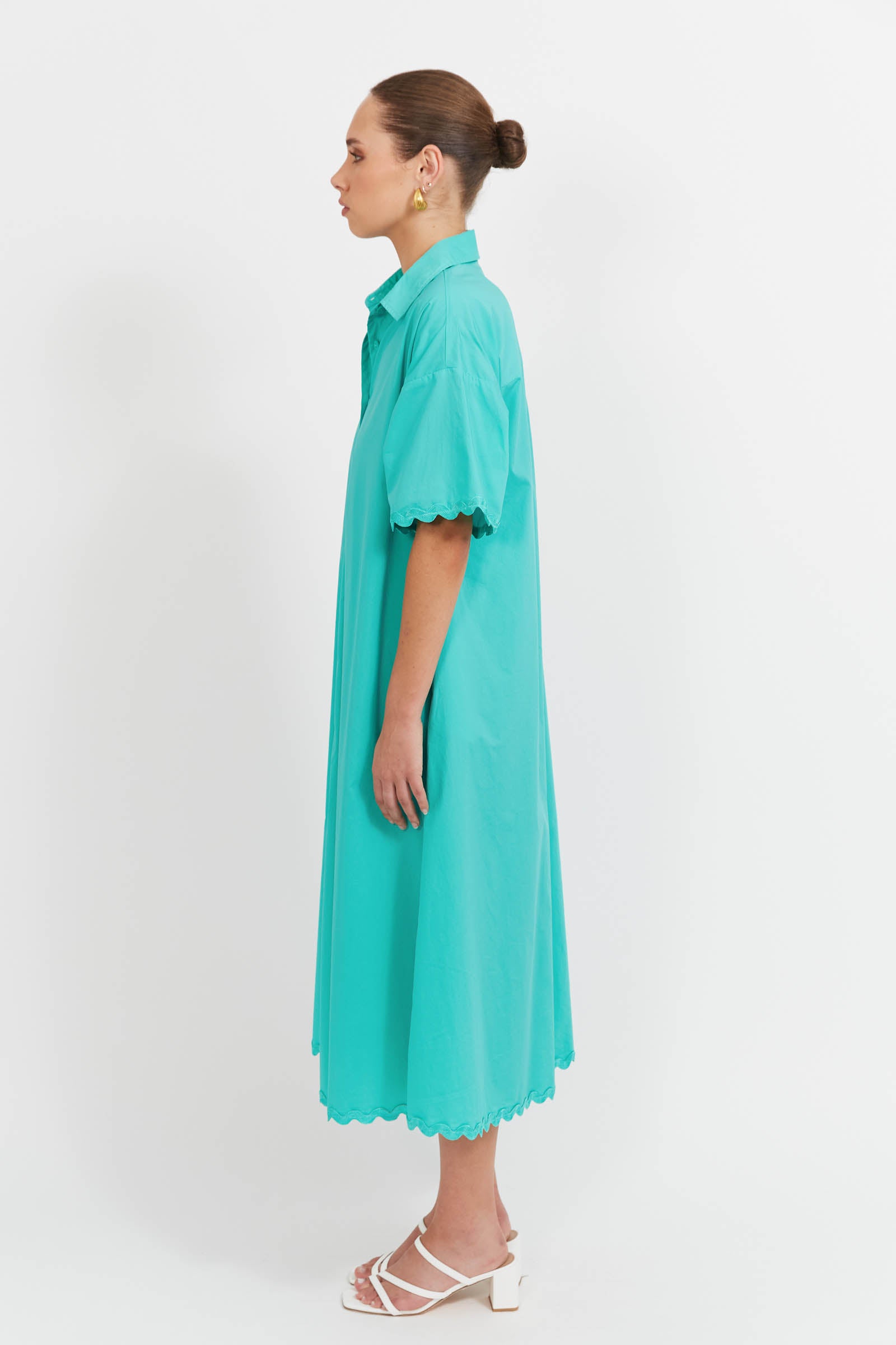 Brasilia Shirt Dress - Mint