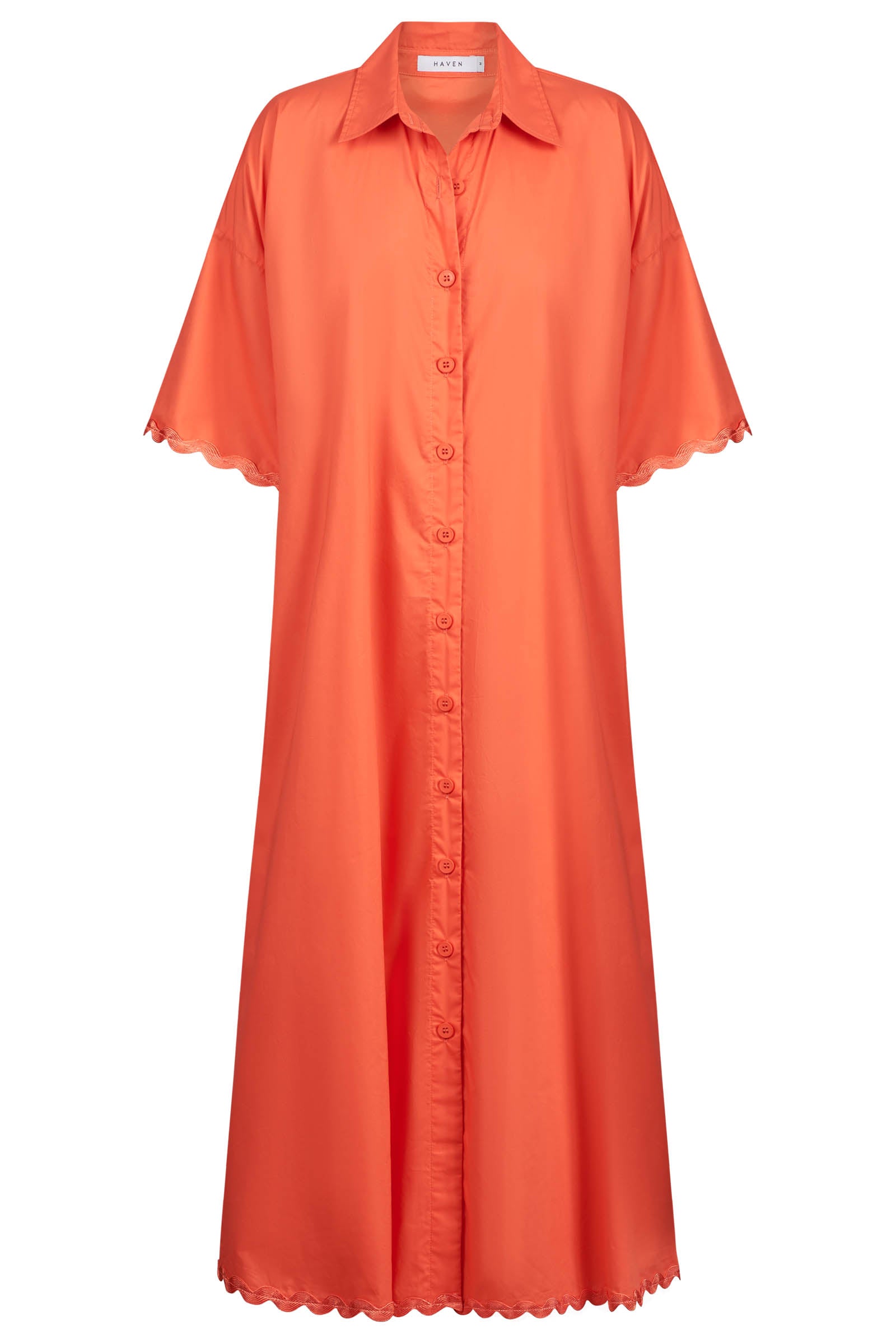 Brasilia Shirt Dress - Coral