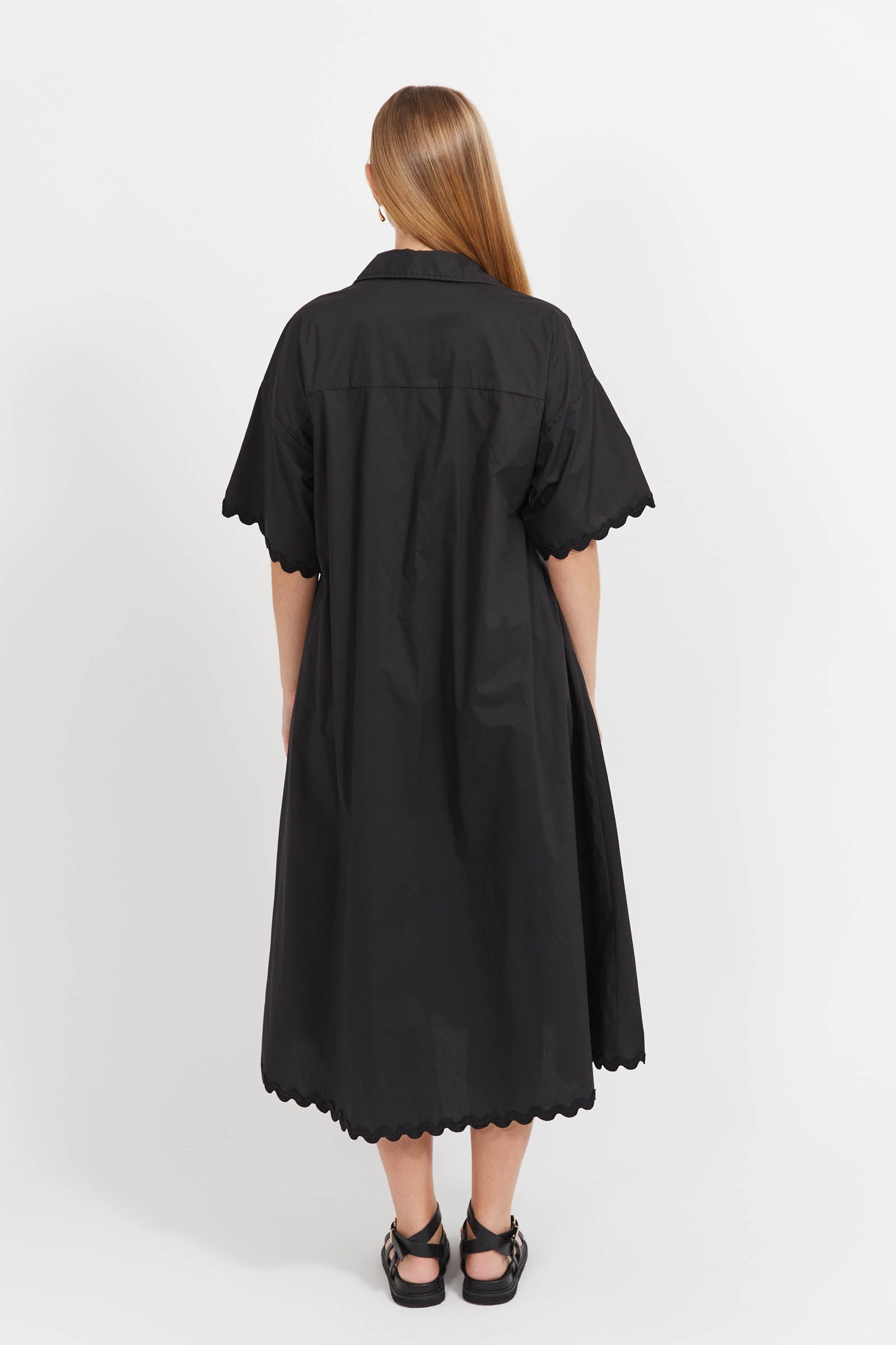 Brasilia Shirt Dress - Black