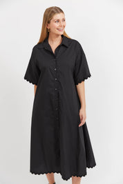 Brasilia Shirt Dress - Black