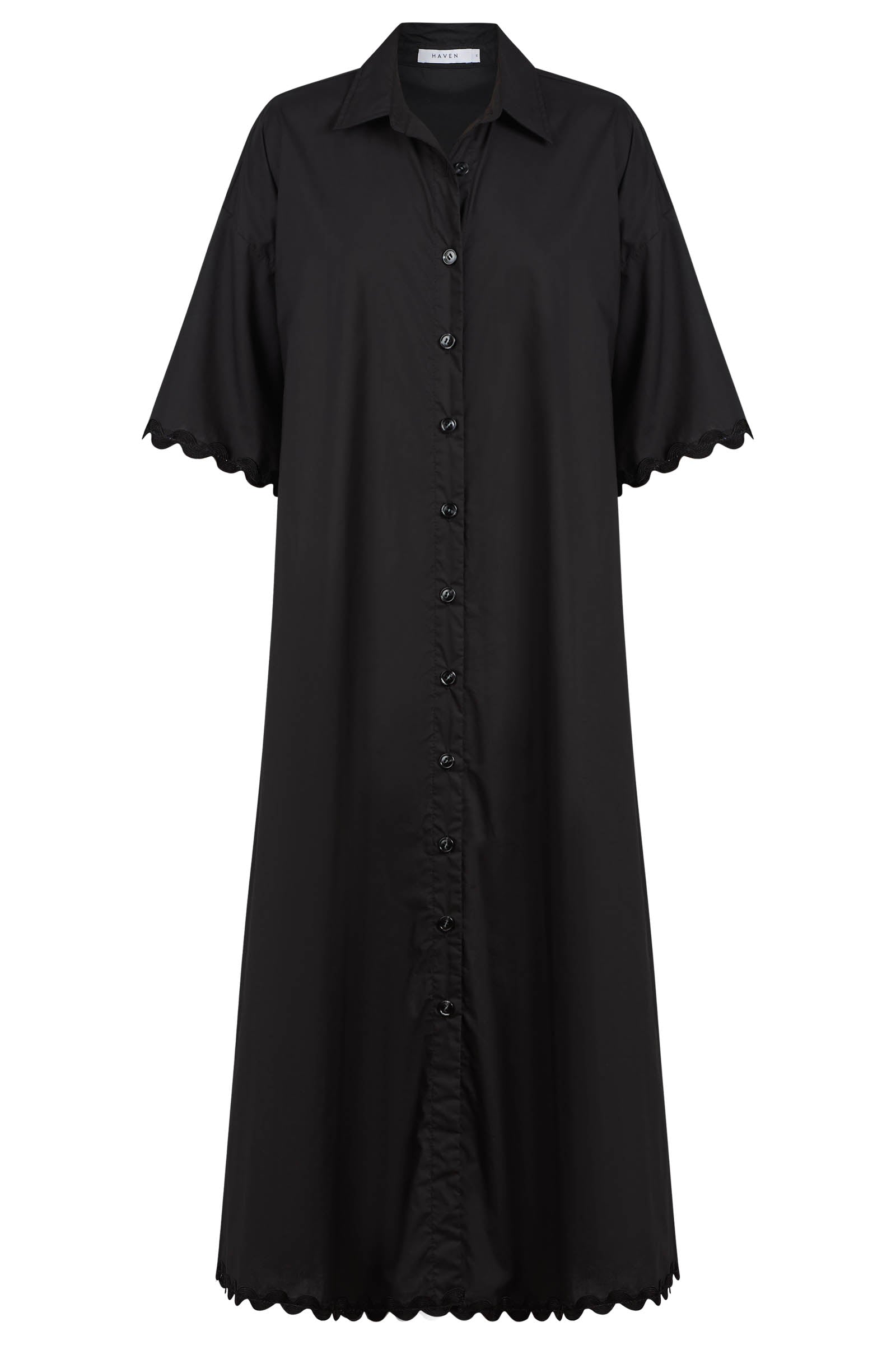 Brasilia Shirt Dress - Black