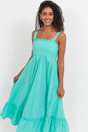 Brasilia Tie Maxi Dress - Mint