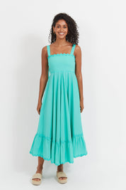 Brasilia Tie Maxi Dress - Mint