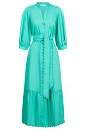 Brasilia Button Maxi Dress - Mint