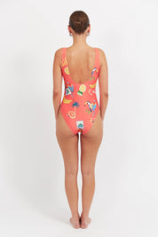 Cabana One Piece Swimsuit - Brasil Coral