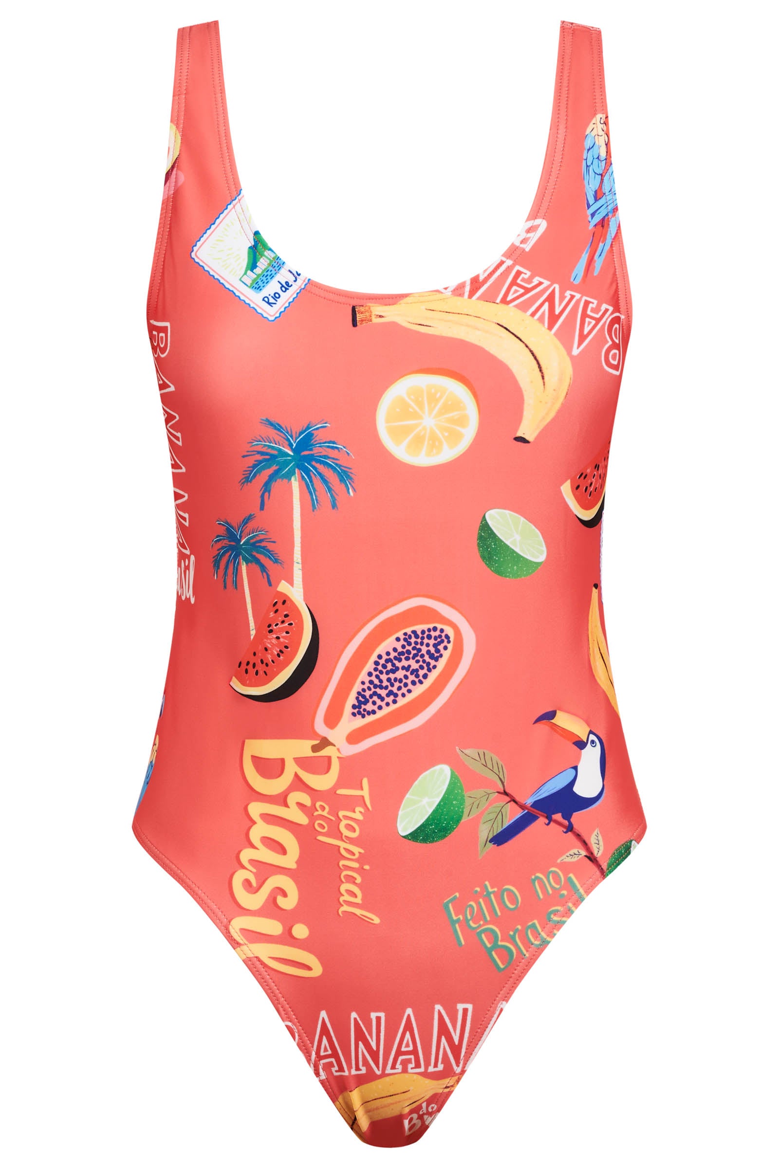 Cabana One Piece Swimsuit - Brasil Coral
