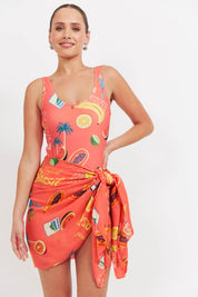 Cabana Sarong - Brasil Coral