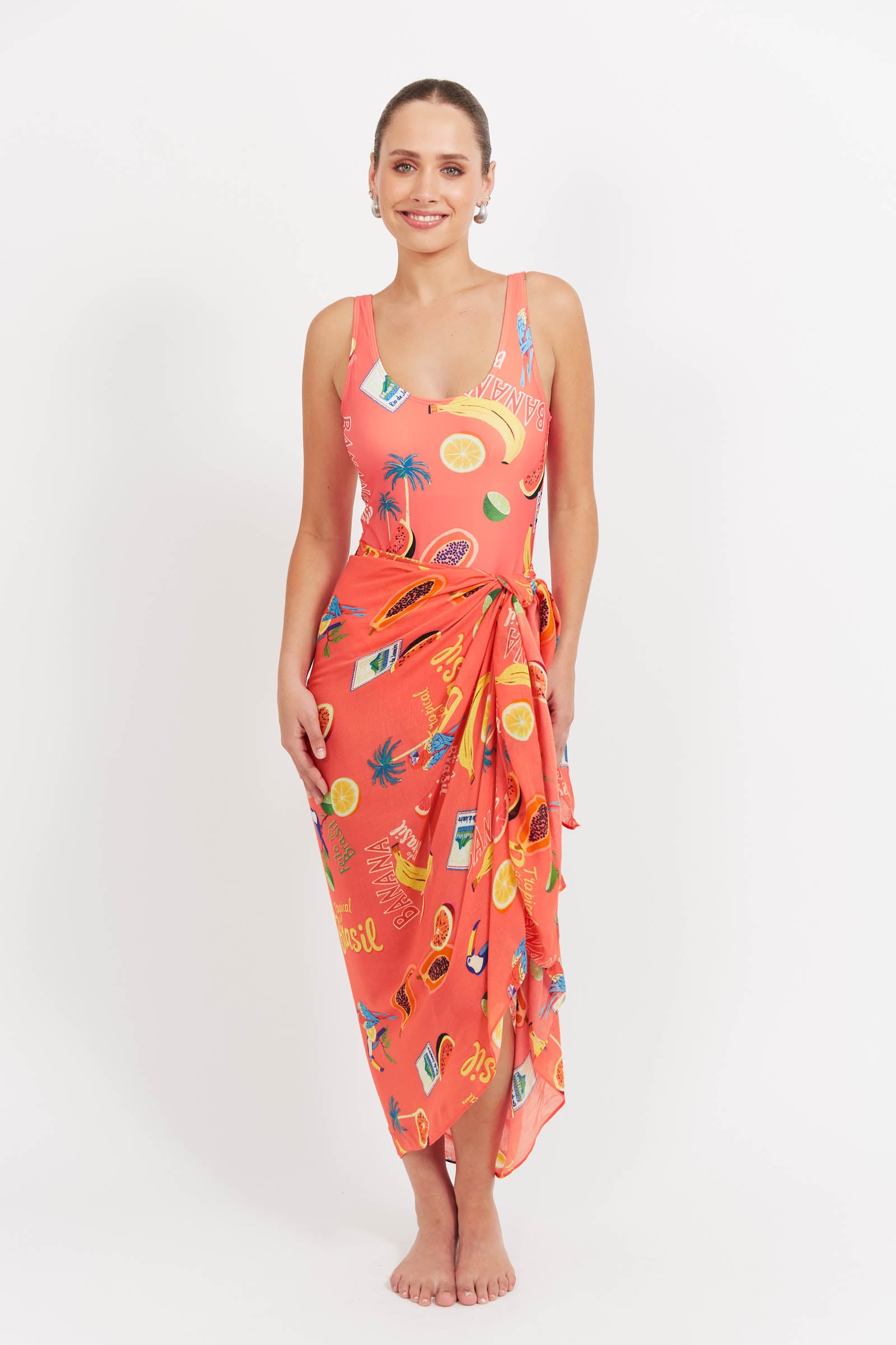 Cabana Sarong - Brasil Coral