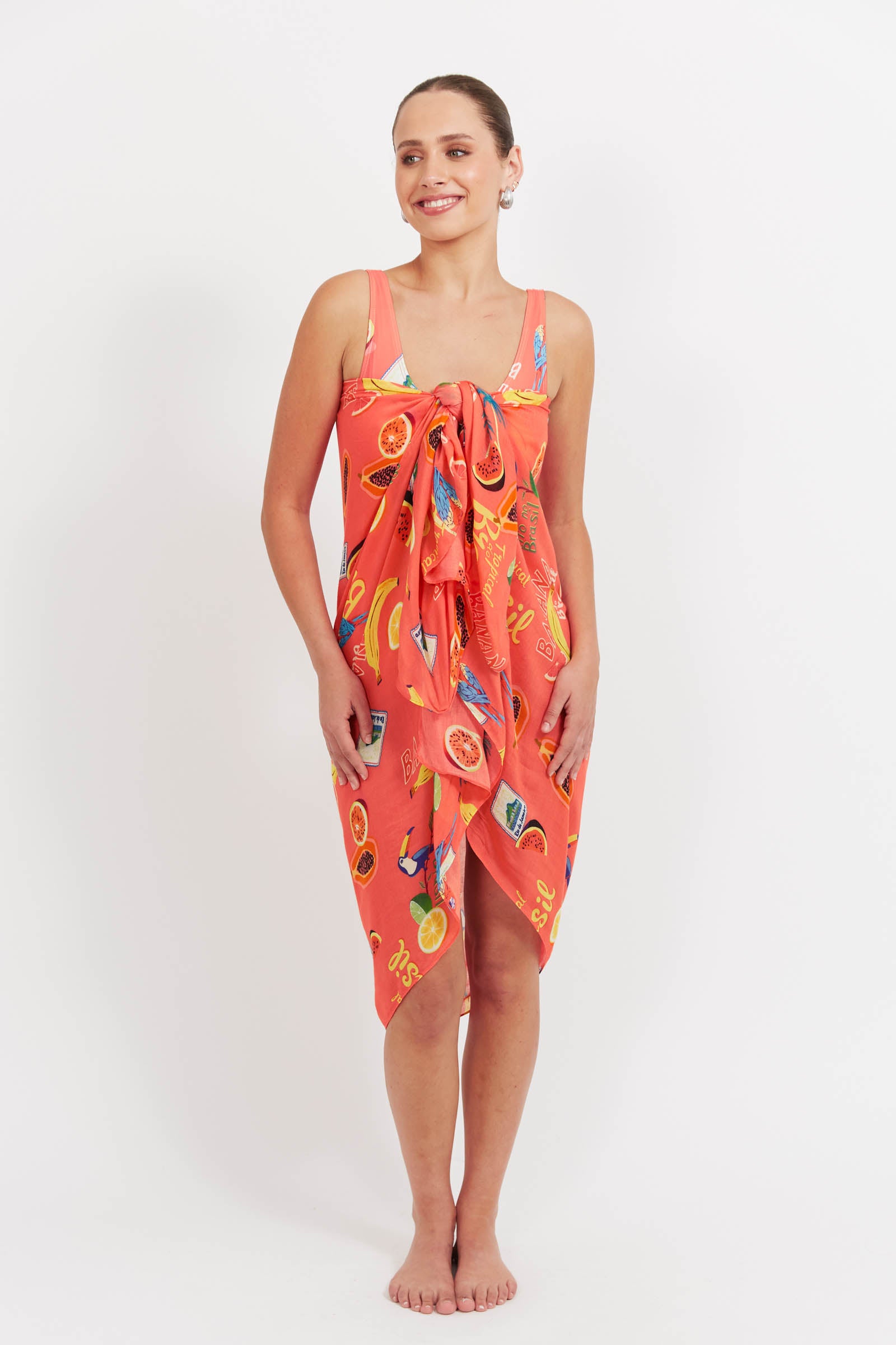 Cabana Sarong - Brasil Coral