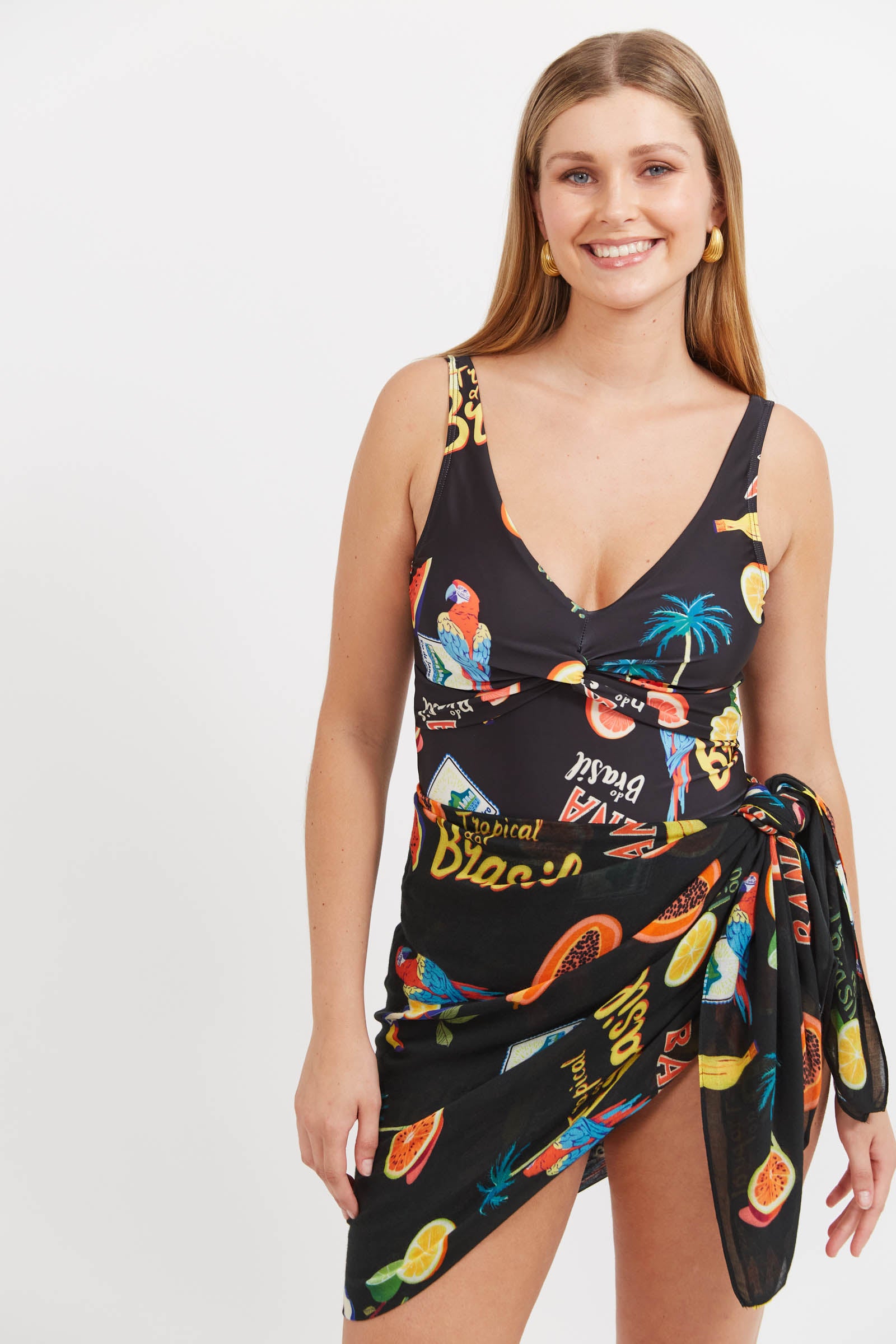 Cabana Sarong - Brasil Black