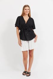 Jardin Frill Top - Black