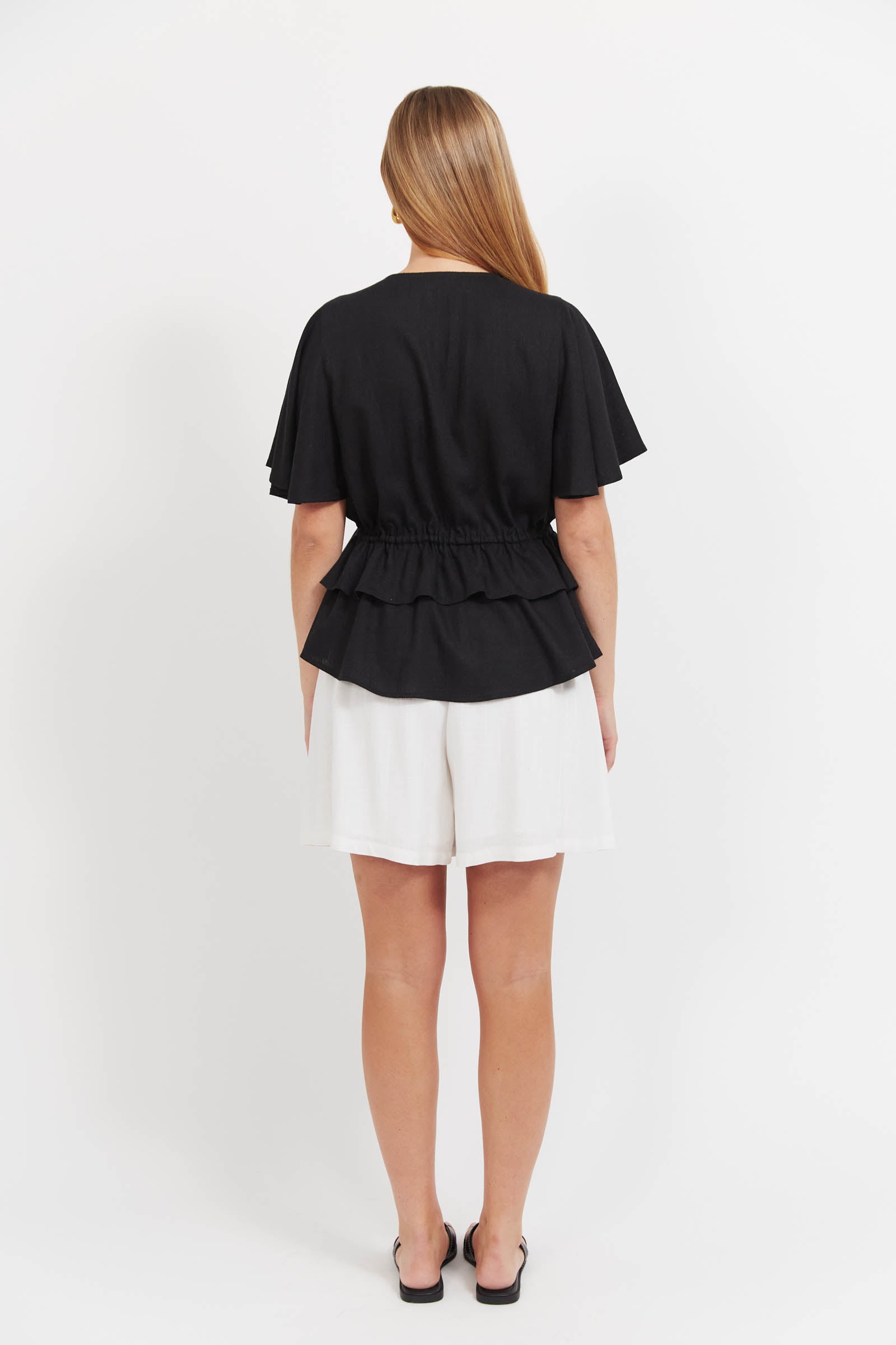 Jardin Frill Top - Black