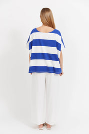 Jardin Stripe Tshirt - Azul