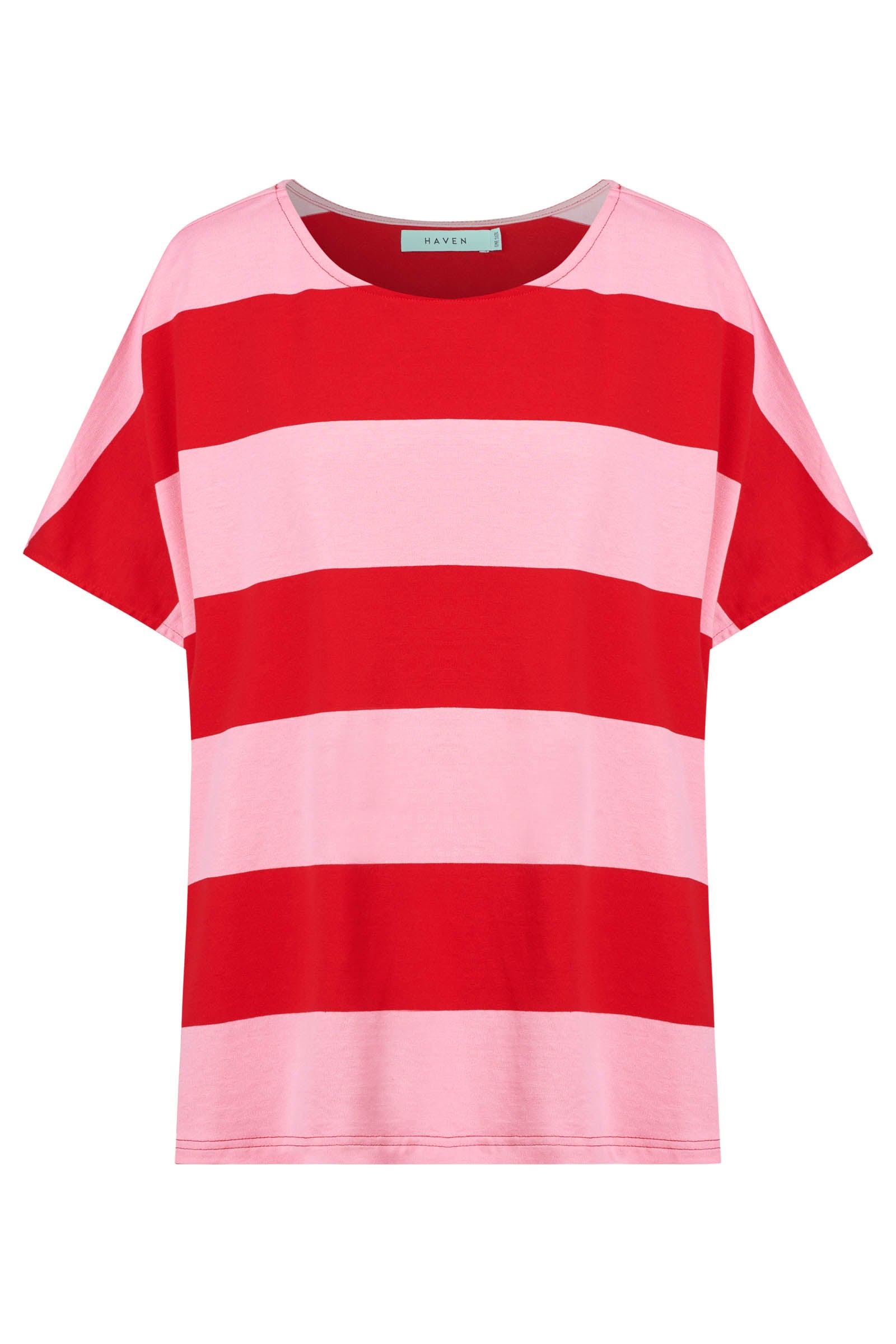 Jardin Stripe Tshirt - Garnet